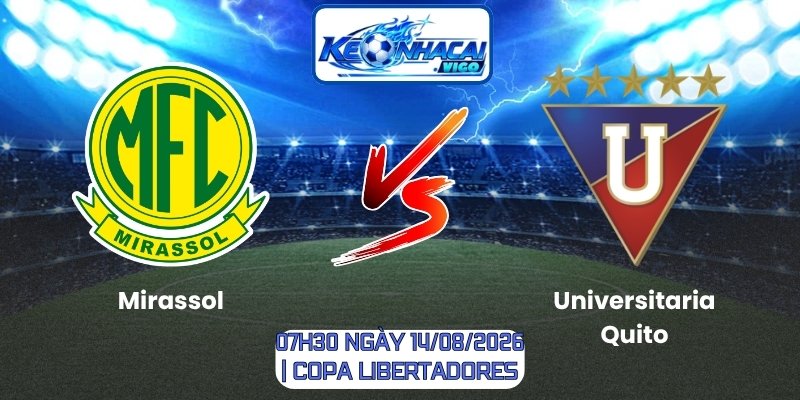 Mirassol vs Liga Dep. Universitaria Quito